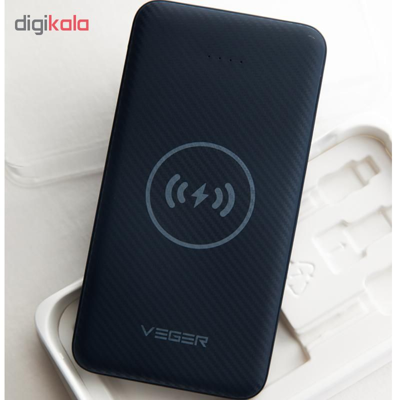 شارژر همراه بی سیم وگر مدل VP-1027W ظرفیت 20000 میلی آمپر ساعت