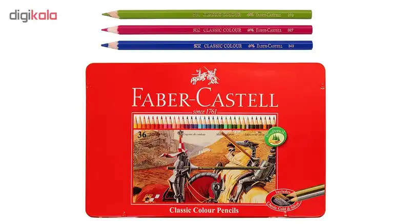 مداد رنگی 36 رنگ فابر کاستل مدل classic36m
