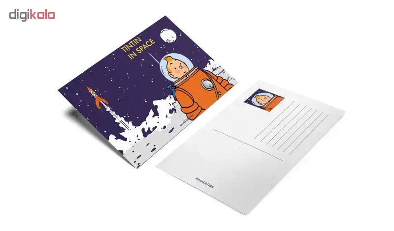 کارت پستال ماسا دیزاین طرح تن تن کد postv31