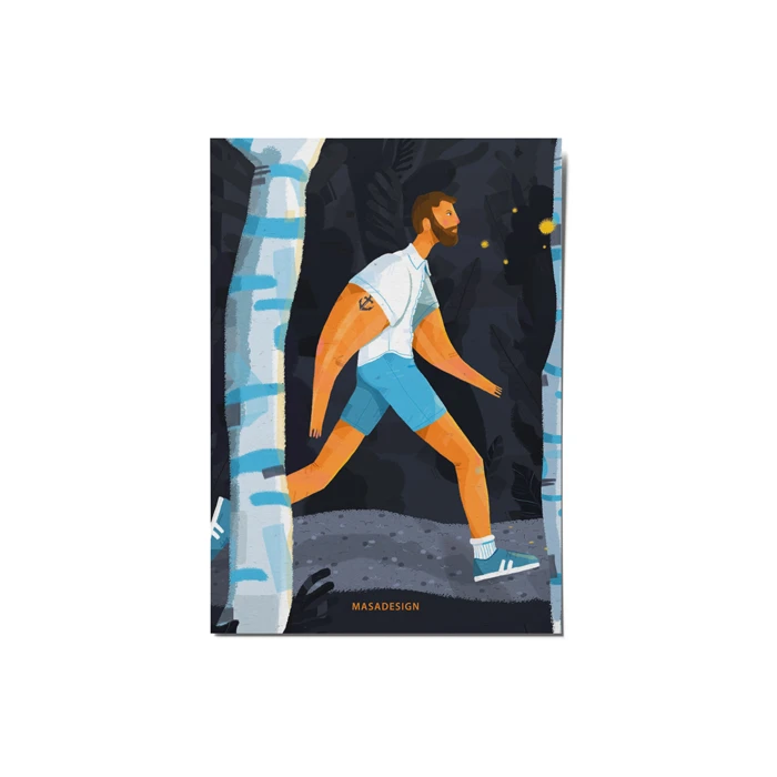 کارت پستال ماسا دیزاین طرح پسر کد postv32