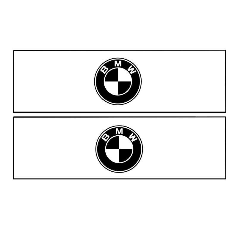 برچسب پا رکابی خودرو طرح BMW مدل TIG016 بسته ۲ عددی