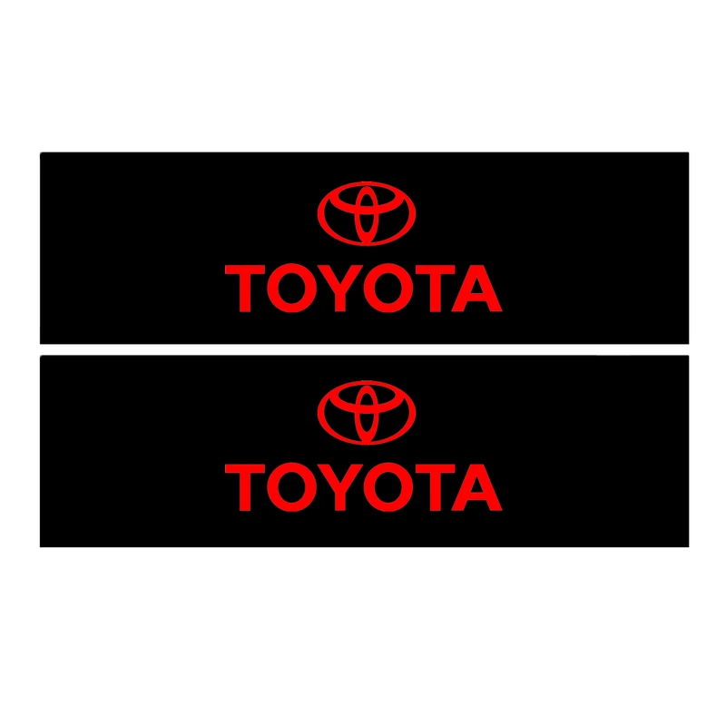 برچسب پا رکابی خودرو طرح TOYOTA مدل TIG020 بسته ۲ عددی