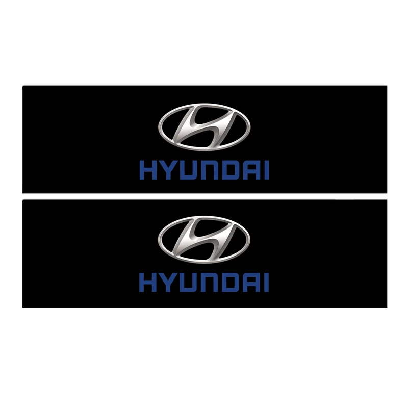 برچسب پا رکابی خودرو طرح HYUNDAI مدل TIG025 بسته ۲ عددی