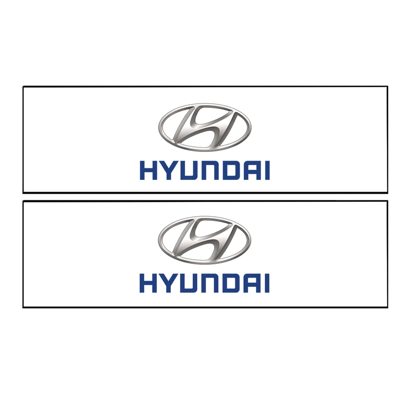 برچسب پا رکابی خودرو طرح HYUNDAI مدل TIG026 بسته ۲ عددی
