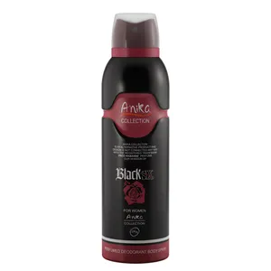 اسپری خوشبو کننده بدن زنانه آنیکا مدل Black sx  حجم 200 میلی لیتر