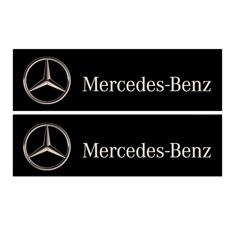 برچسب پا رکابی خودرو طرح BENZ مدل TIG041 بسته ۲ عددی