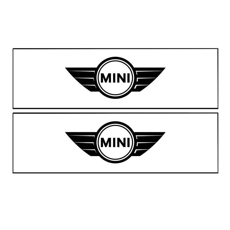 برچسب پا رکابی خودرو طرح MINI مدل TIG049 بسته ۲ عددی