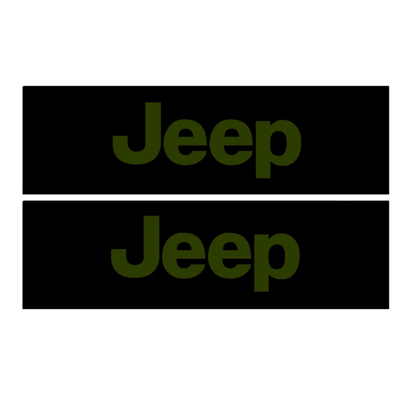 برچسب پا رکابی خودرو طرح JEEP مدل TIG050 بسته ۲ عددی