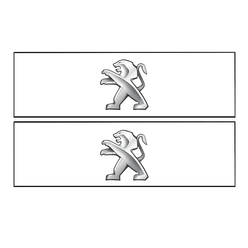 برچسب پا رکابی خودرو طرح PEUGEOT مدل TIG058 بسته ۲ عددی