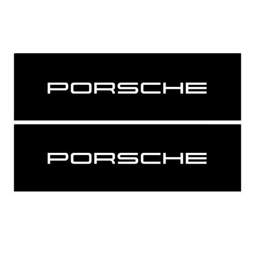 برچسب پا رکابی خودرو طرح PORSCHE مدل TIG063 بسته ۲ عددی