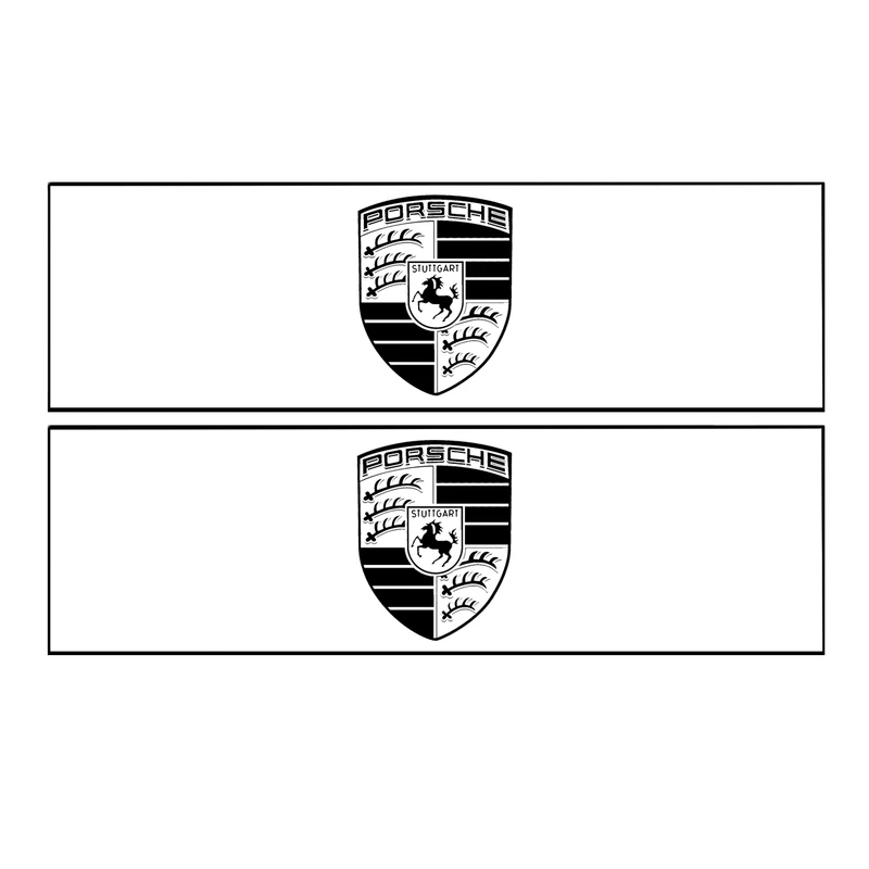 برچسب پا رکابی خودرو طرح PORSCHE مدل TIG064 بسته ۲ عددی