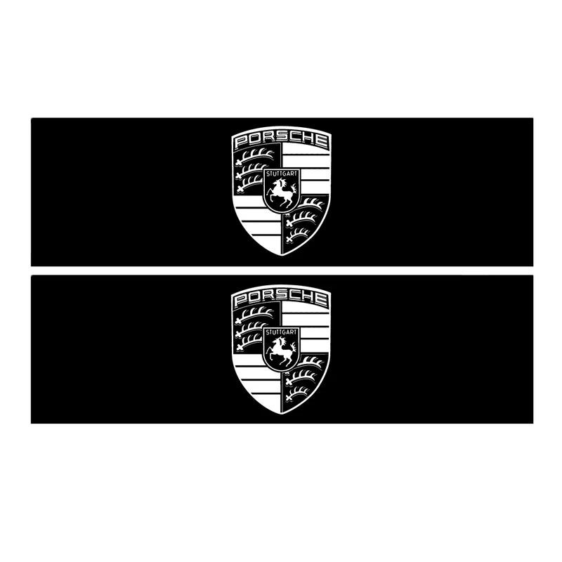 برچسب پا رکابی خودرو طرح PORSCHE مدل TIG065 بسته ۲ عددی