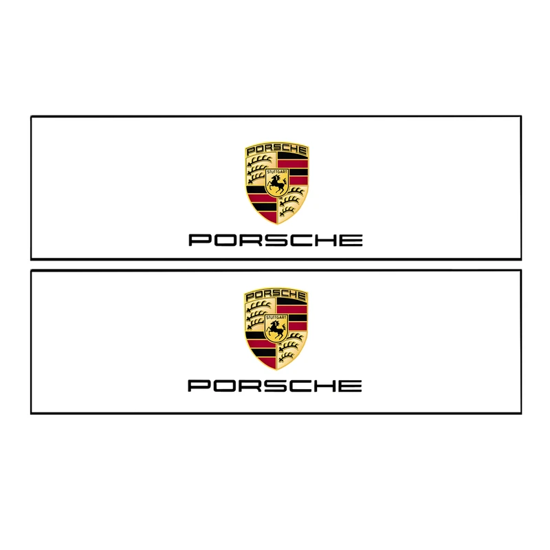 برچسب پا رکابی خودرو طرح PORSCHE مدل TIG066 بسته ۲ عددی