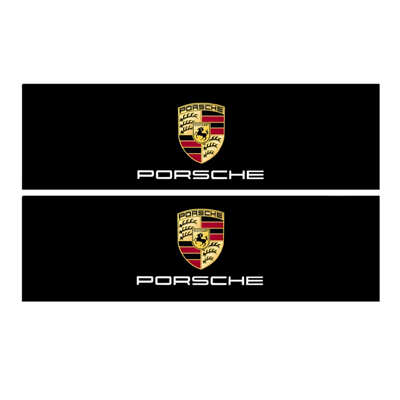 برچسب پا رکابی خودرو طرح PORSCHE مدل TIG067 بسته ۲ عددی