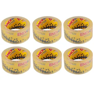 چسب نواری اندیکا کد 616001 عرض 4.8 سانتی متر بسته شش عددی