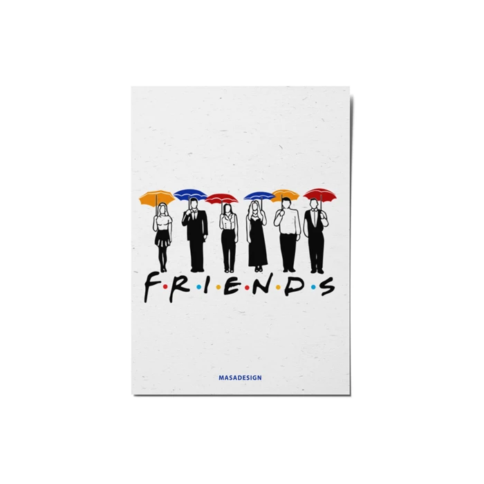 کارت پستال ماسا دیزاین طرح friends کد postv41