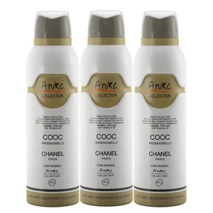 اسپری خوشبو کننده بدن زنانه آنیکا مدل Cooc chanel حجم 200 میلی لیتر مجموعه 3 عددی