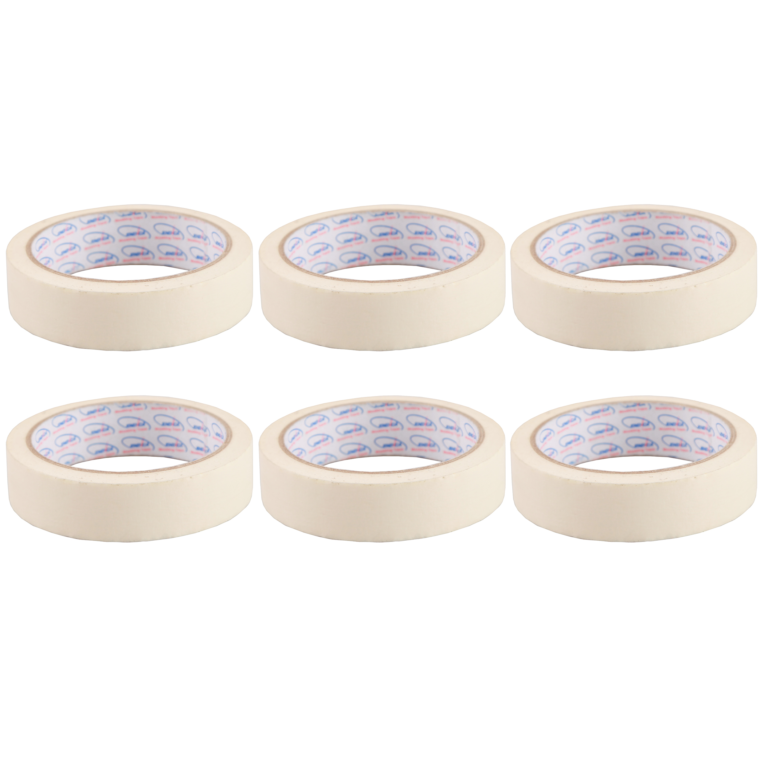 چسب کاغذی اندیکا کد 616003 عرض 2.5 سانتی‌متر بسته 6 عددی
