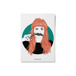 کارت پستال ماسا دیزاین طرح دختر کد postv47