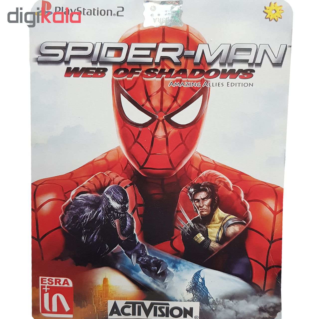 بازی Spider-Man Web of Shadows مخصوص PS2 نشر لوح زرین