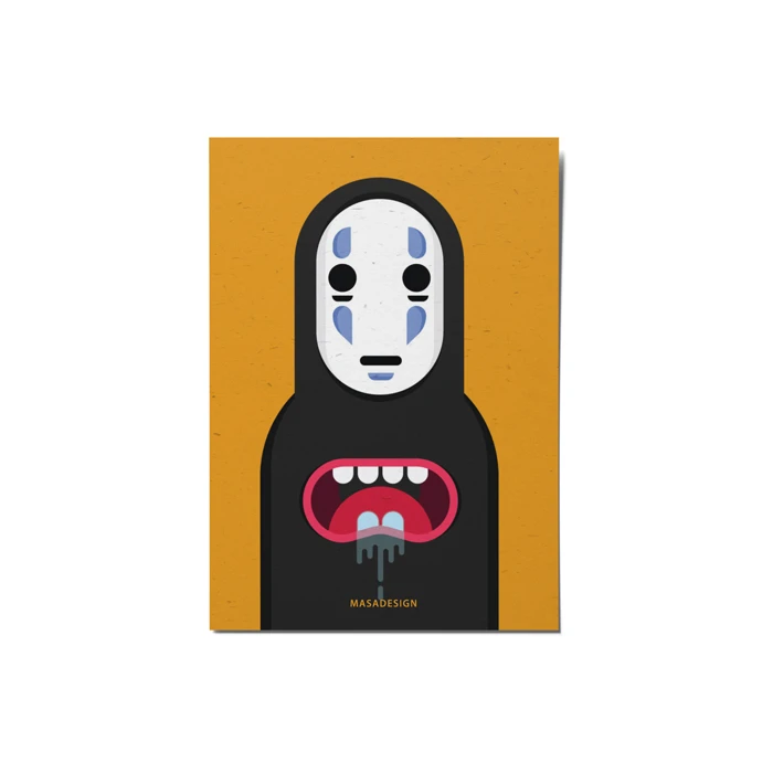 کارت پستال ماسا دیزاین طرح no face کد postv59