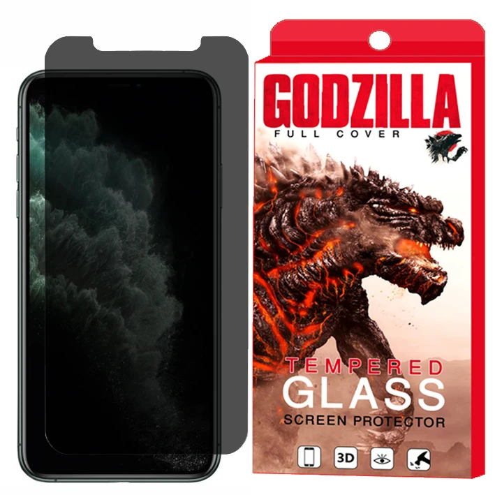 محافظ صفحه نمایش حریم شخصی گودزیلا مدل GGPS مناسب برای گوشی موبایل اپل iPhone 11 PRO