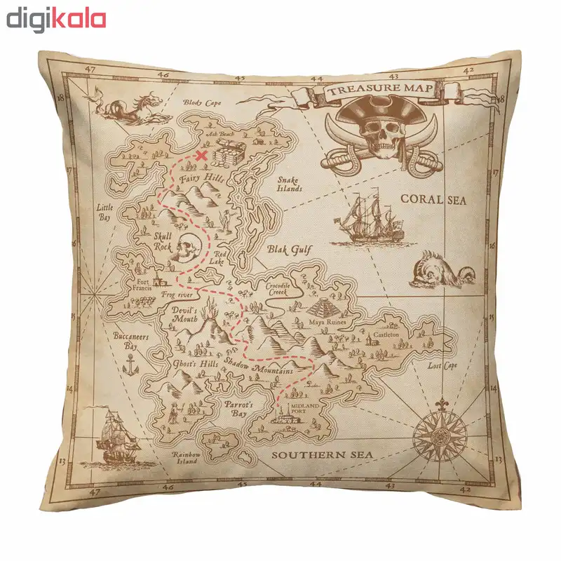 کاور کوسن طرح نقشه گنج کد 592