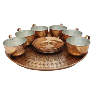 ست چای خوری مسی مدل IRT کد 1 مجموعه 13 عددی