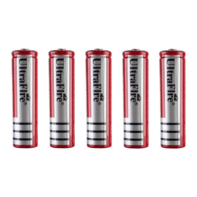 باتری لیتیوم یون قابل شارژ الترافایر کد Ulf-18650 ظرفیت 4800 میلی آمپرساعت بسته 5 عددی