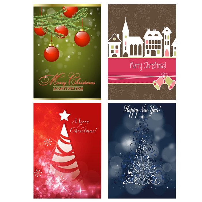 کارت پستال طرح کریسمس کد 4big مجموعه 4 عددی