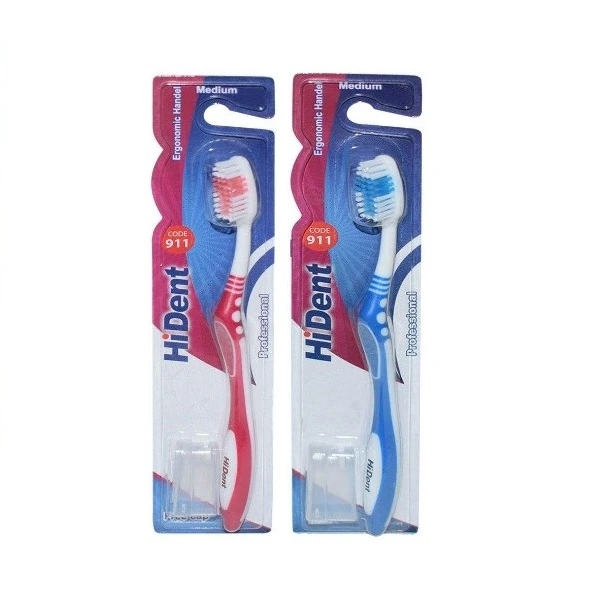 مسواک های دنت کد 911 با برس متوسط مجموعه 2 عددی