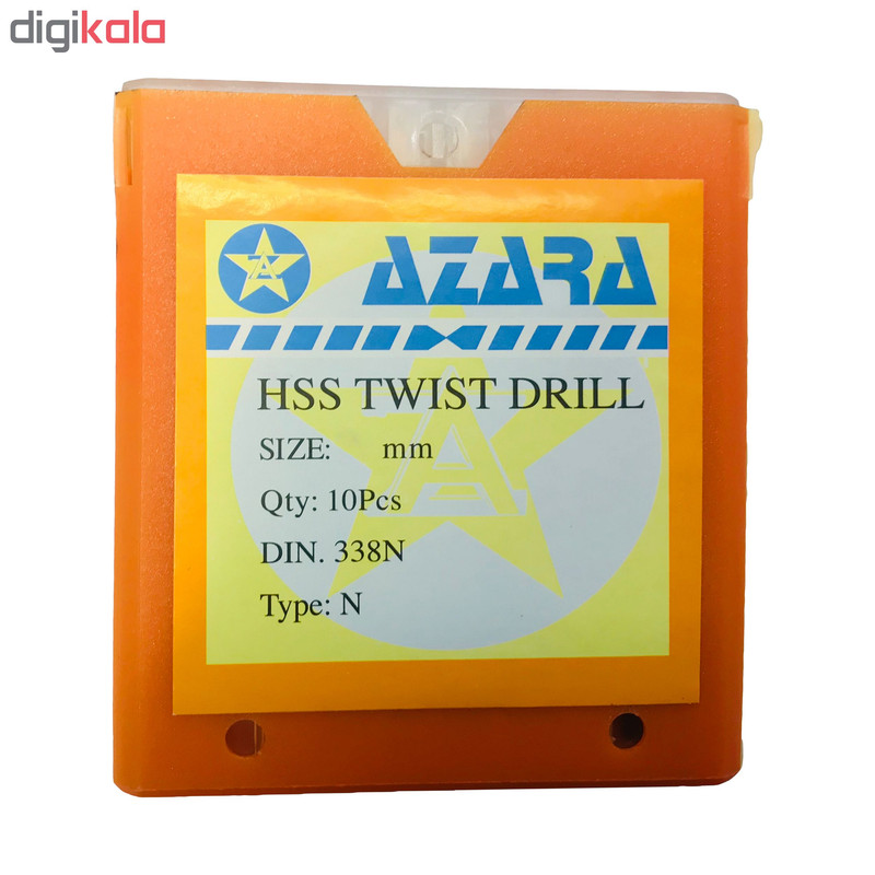 مجموعه 10 عددی مته آهن آزارا کد 2241892 سایز 1 میلیمتر