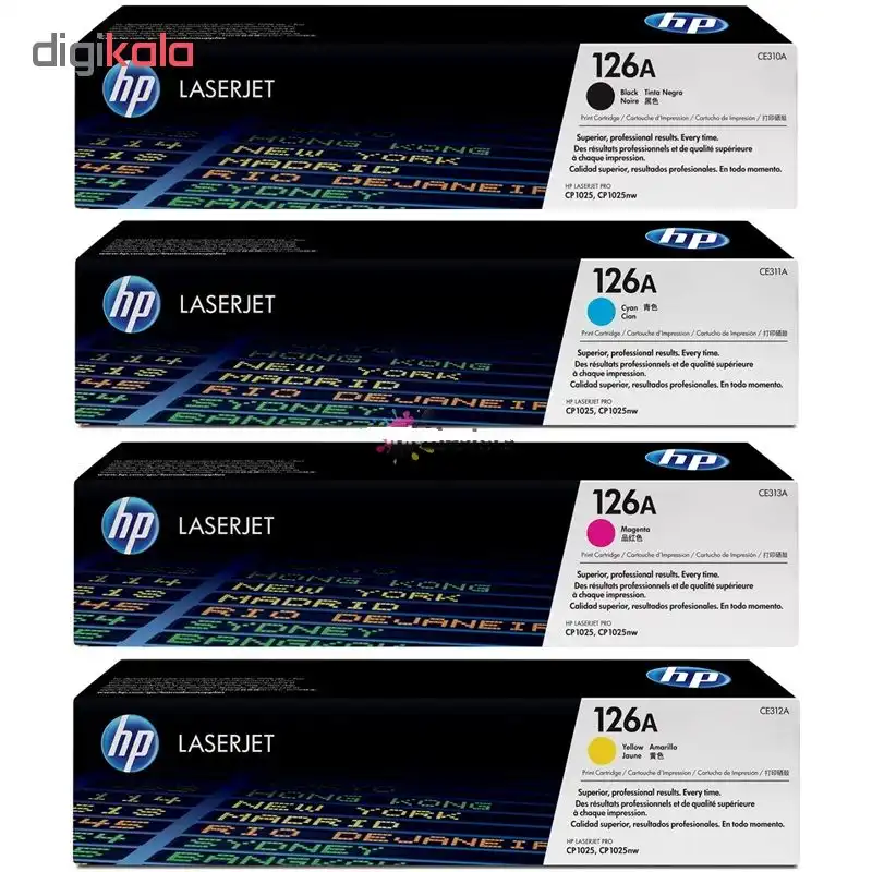 پک کامل تونر رنگی مدل 126A