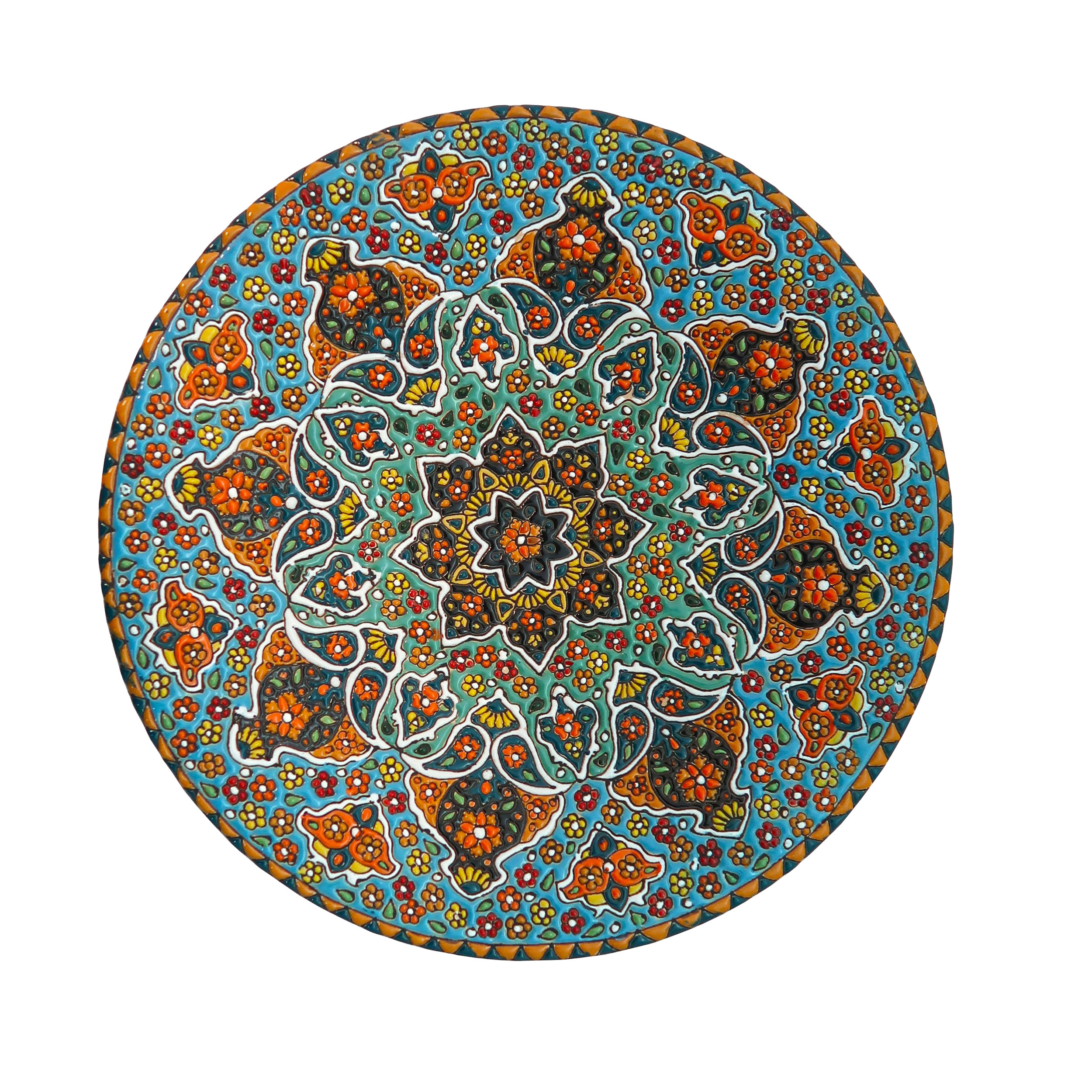 بشقاب میناکاری مدل plt-c-Bl02-30