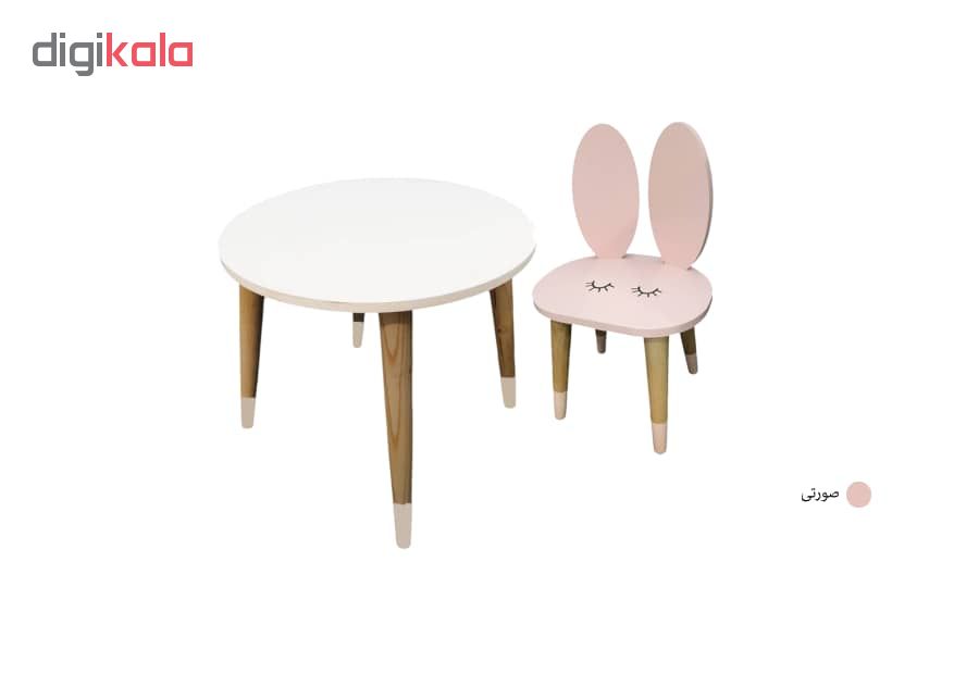 ست صندلی و میز کودک مدل Rabbit