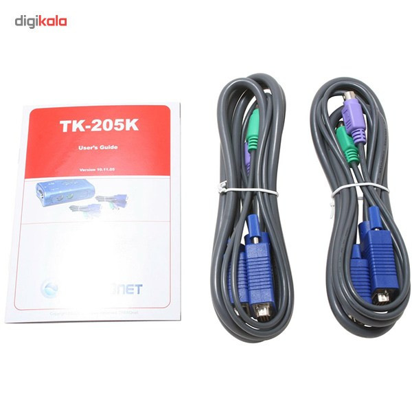 قیمت و خرید سوییچ KVM دو پورت ترندنت مدل TK205K