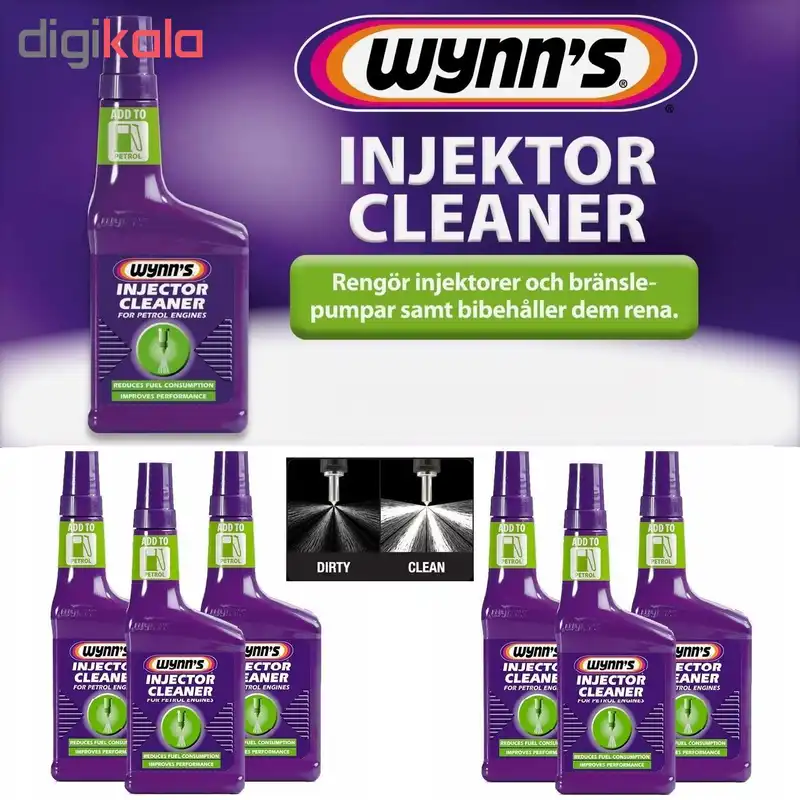 مکمل تمیز کننده سیستم سوخت خودرو وینز مدل PN55964 حجم 325 میلی لیتر
