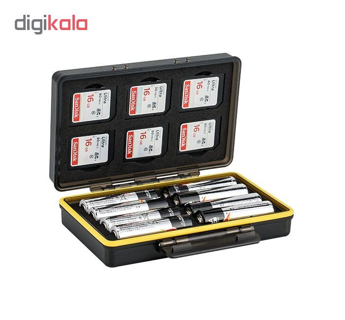 کیف محافظ باتری و کارت حافظه جی جی سی مدل BC-3SD6AA