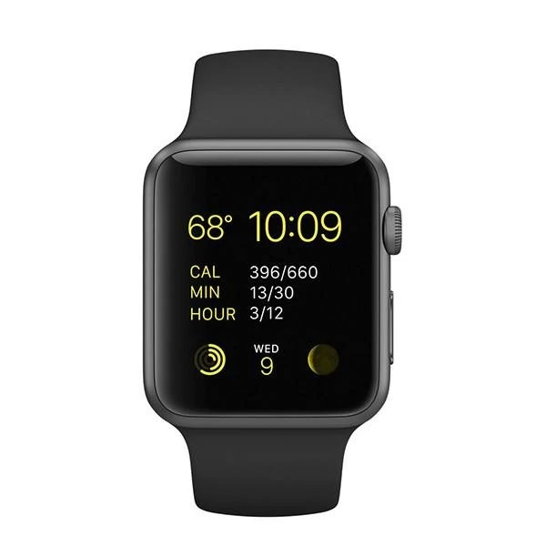 ساعت هوشمند اپل واچ سری 1 مدل 42mm SpaceGray Aluminum Case with Black Sport Band