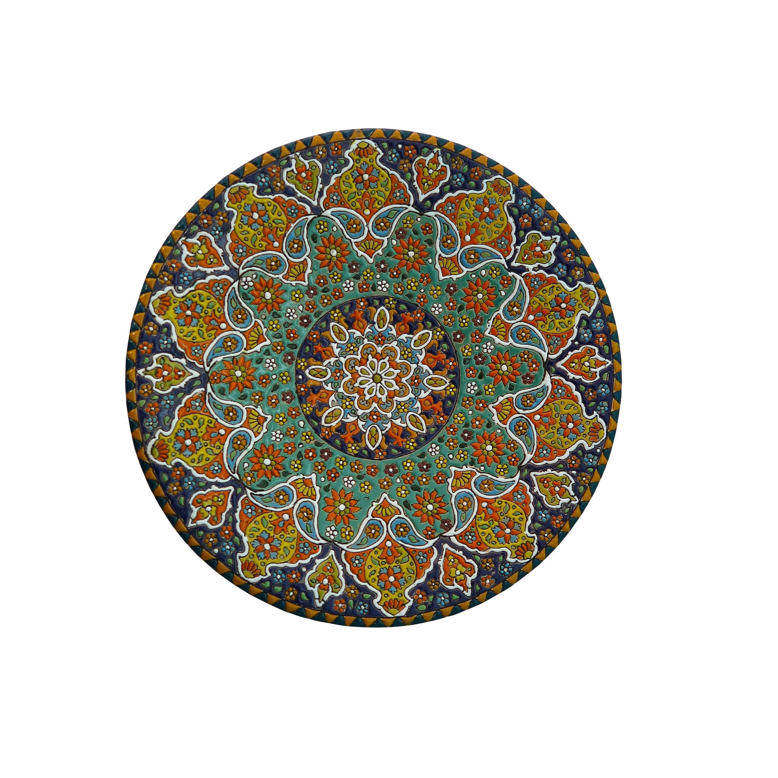بشقاب میناکاری مدل Plt-c-G11-30