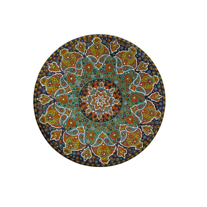 بشقاب میناکاری مدل Plt-c-G11-30