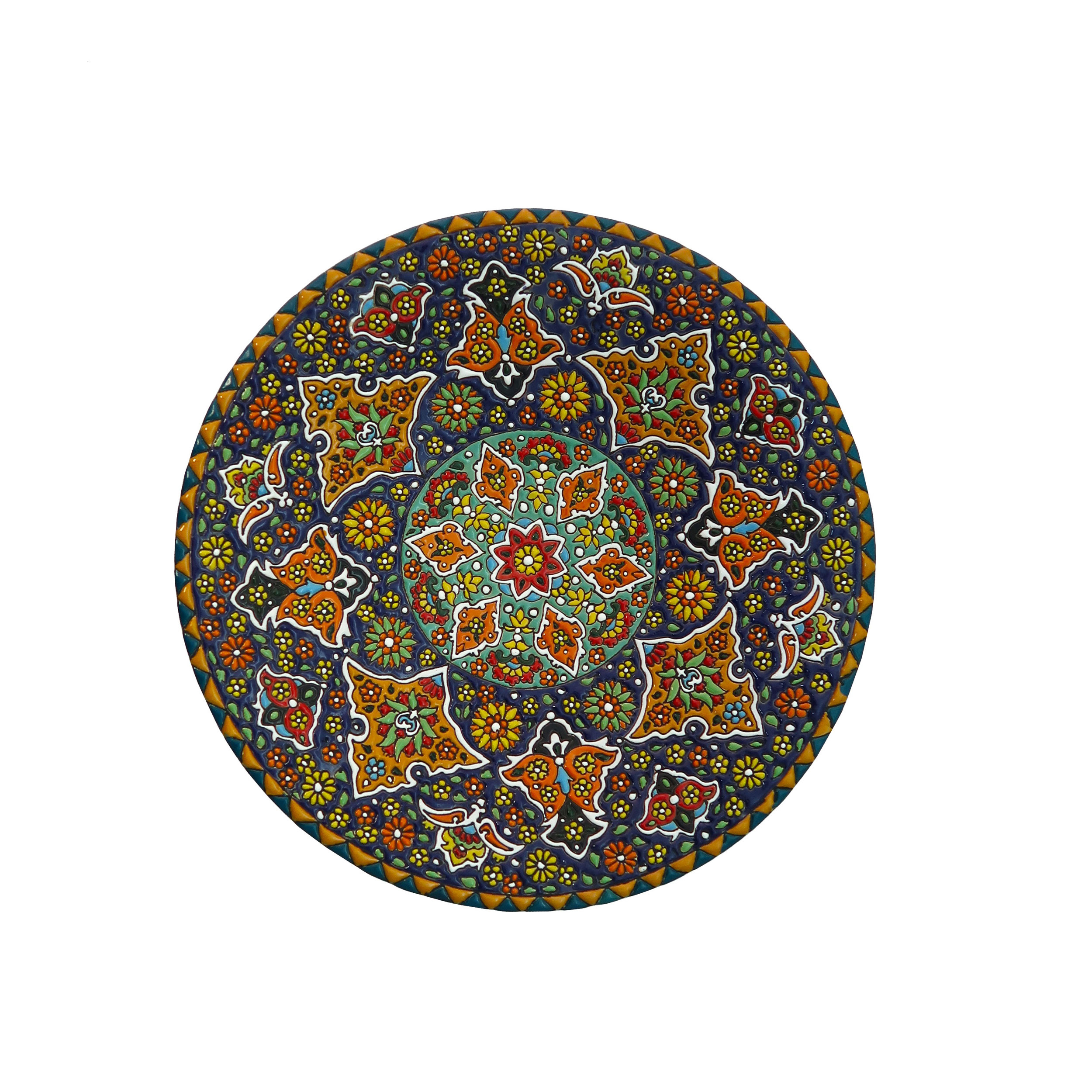 بشقاب میناکاری مدل Plt-c-DB14-30