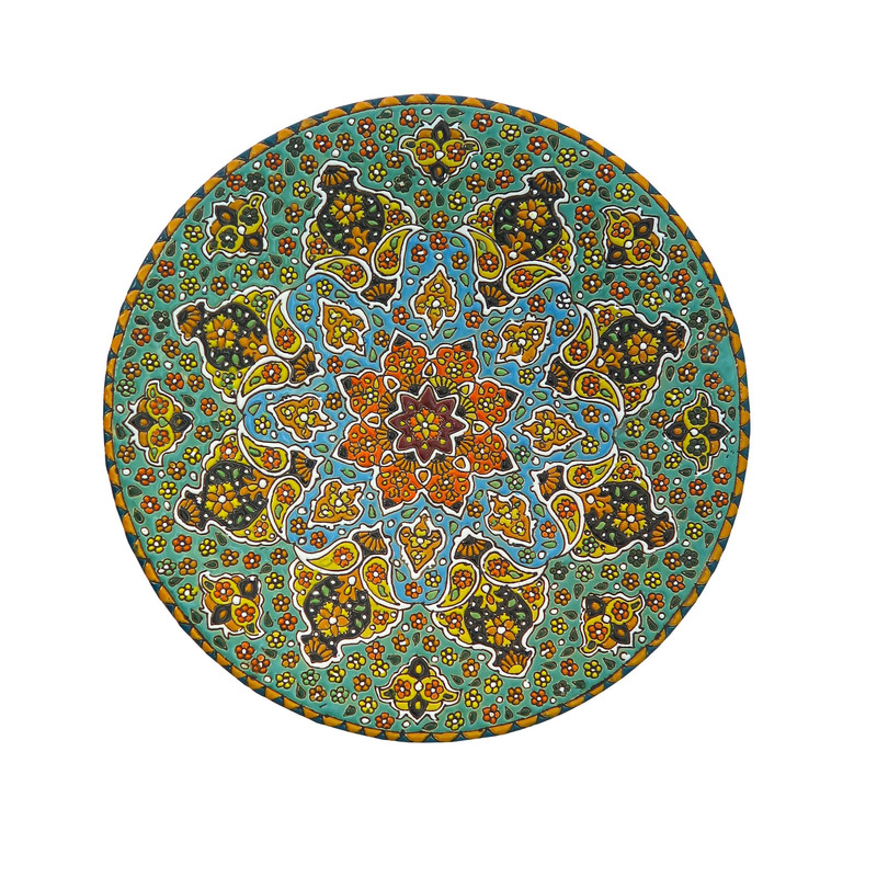 بشقاب میناکاری مدل Plt-c-Gr15-30