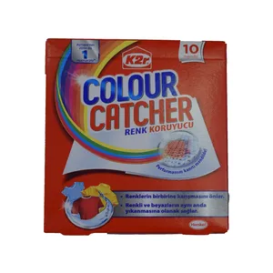 دستمال مخصوص شستشو لباس های رنگی کا 2 ار مدل colour catcher بسته 10 عددی