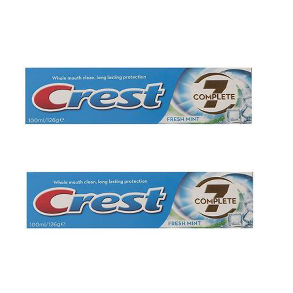 خمیر دندان کرست مدل C7 Fresh Mint حجم 100 میلی لیتر بسته 2 عددی