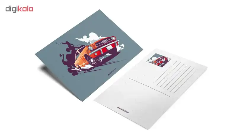 کارت پستال ماسا دیزاین طرح ماشین کد postv75