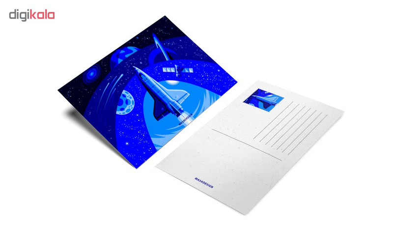 کارت پستال ماسا دیزاین طرح سفینه کد postv76
