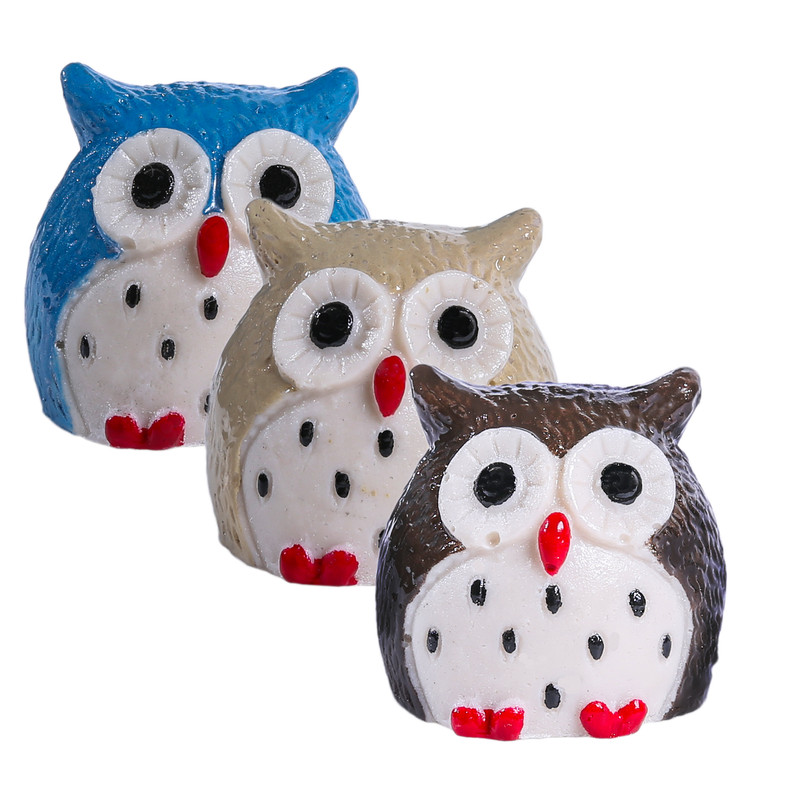 مجسمه طرح جغد مدل DAR03BRO بسته 3 عددی