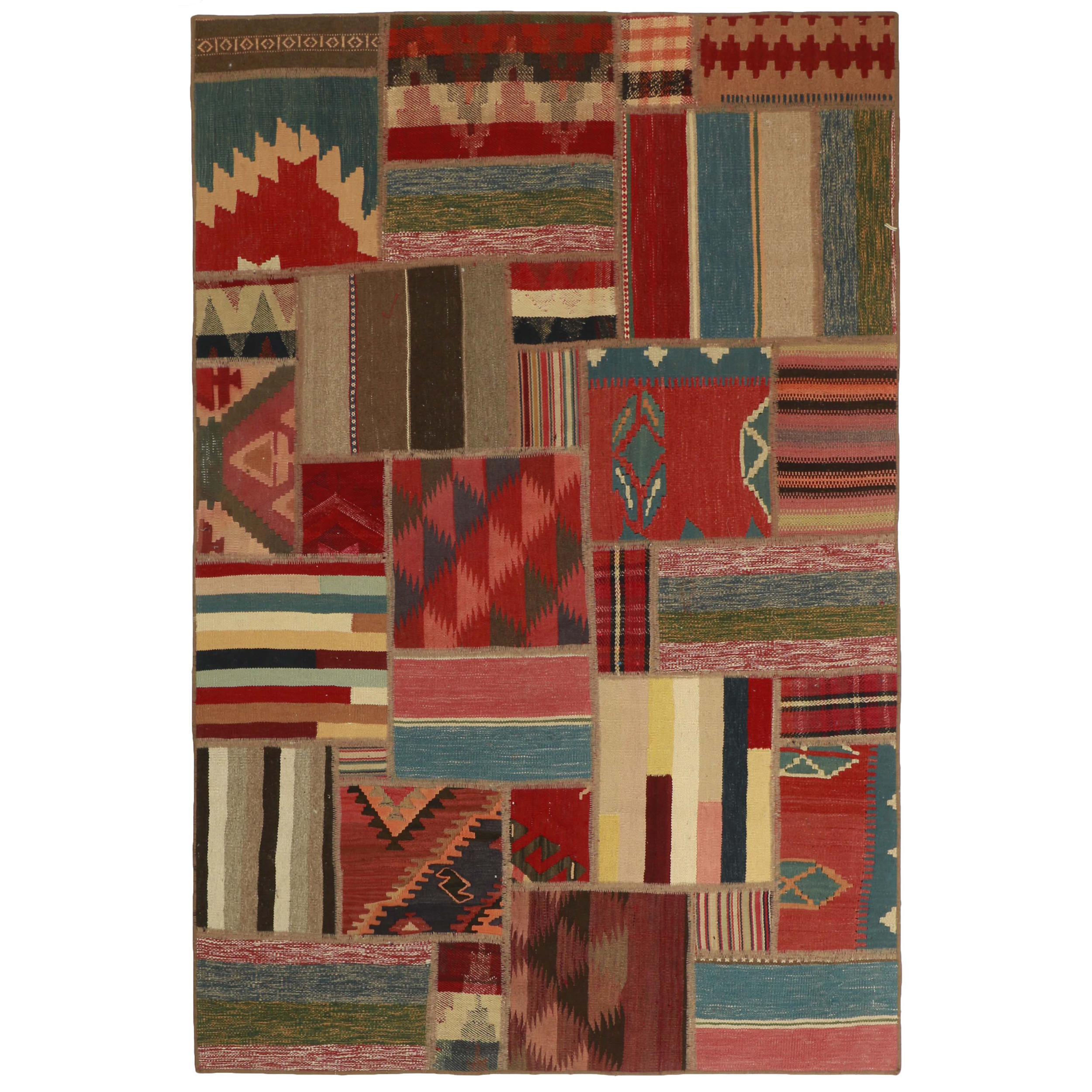 کلاژ گلیم دستبافت دو و نیم متری کد 486812