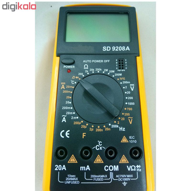 مولتی متر دیجیتال مدل 9208A